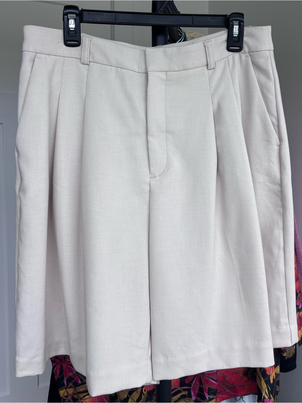 Maeve by Anthropologie Avery Khaki Pleated Trouser Long Shorts Womens 12